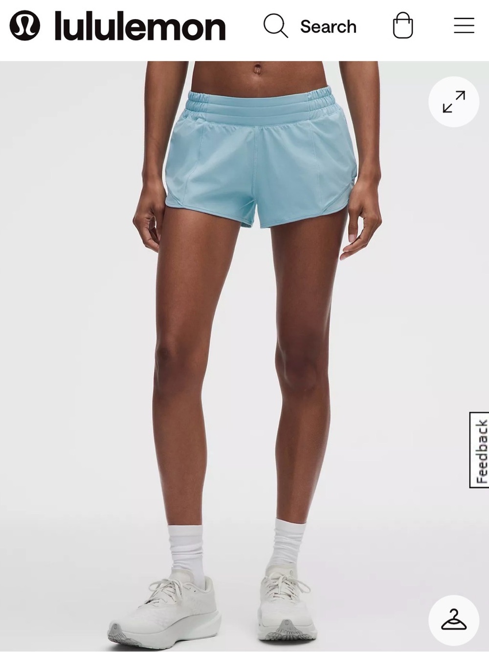 lululemon athletica Sky Blue Lightweight Running Shorts